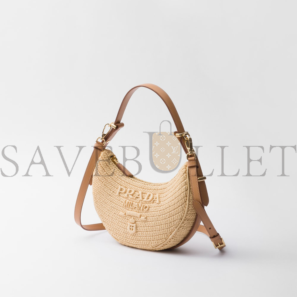 PRADA PRADA ARQUÉ CROCHET SHOULDER BAG 1BC194 (22.5*18.5*6cm) PRADA PRADA ARQUÉ CROCHET SHOULDER BAG 1BC194 (22.5*18.5*6cm)